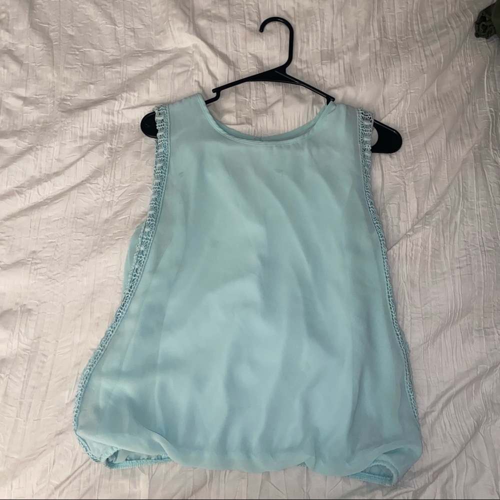 Teal blouse